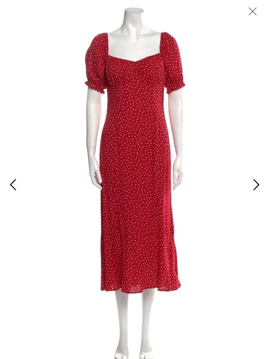 Reformation Dresses & Skirts - Reformation Lacey Red Polka Dot Dress size 8